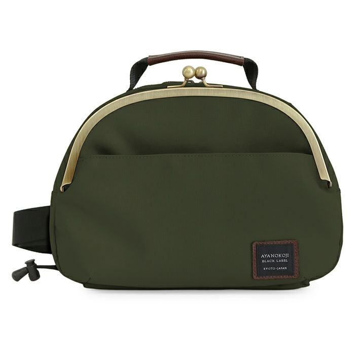 在庫商品】がま口ポシェット型ボディバッグ【コーデュラ（R