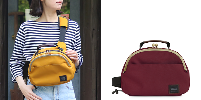 AYANOKOJI アヤノコウジ がま口 ボディバッグ ボルドー ワインレッド