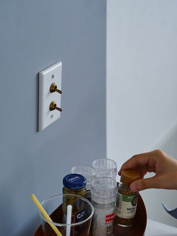 セラミックプレート2トグルスイッチ ホワイト | AXCIS ONLINE