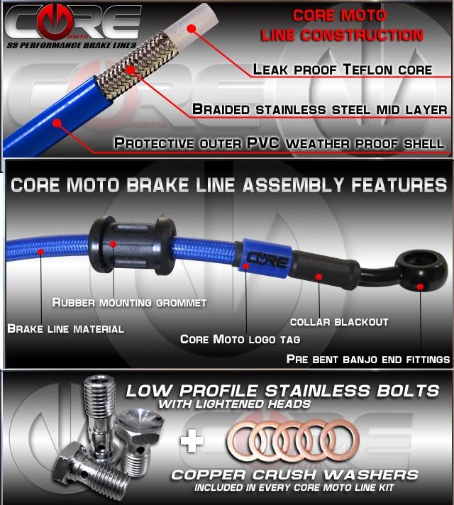 ZX-14Rブレーキホースの色を変えられます！｜AxxL