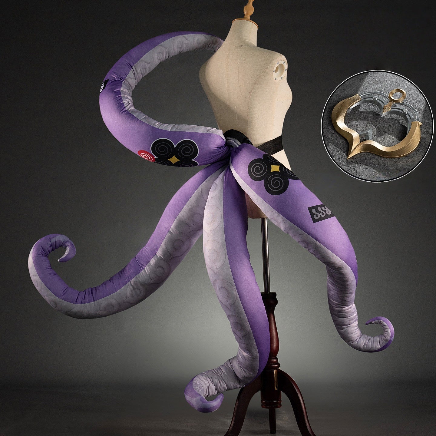 Azuiblc ゼンゼロ イドリー コスプレ衣装 ウィッグ付き 章魚娘 怪啖屋