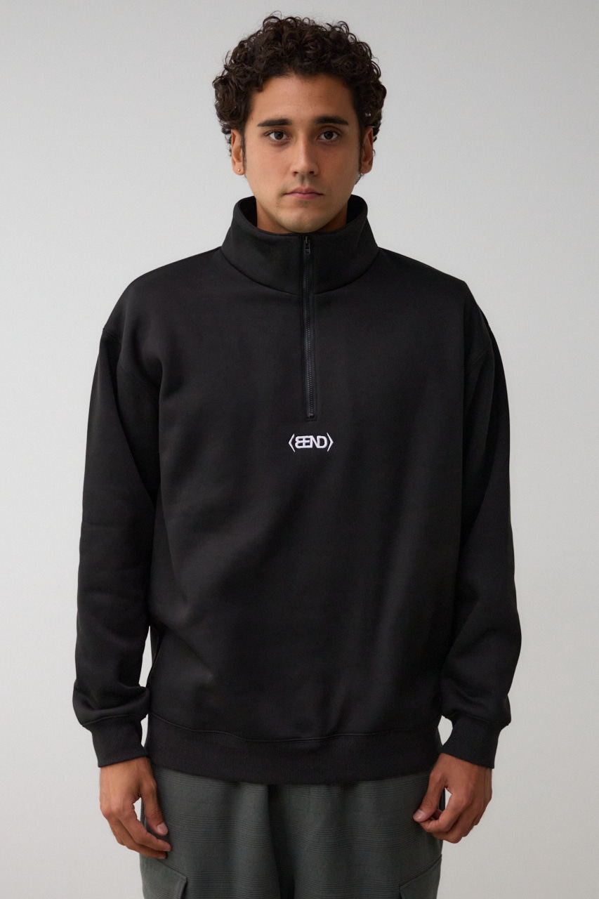裏起毛ロゴハーフジッププルオーバー｜MEN｜251HAB90-392I｜AZUL BY
