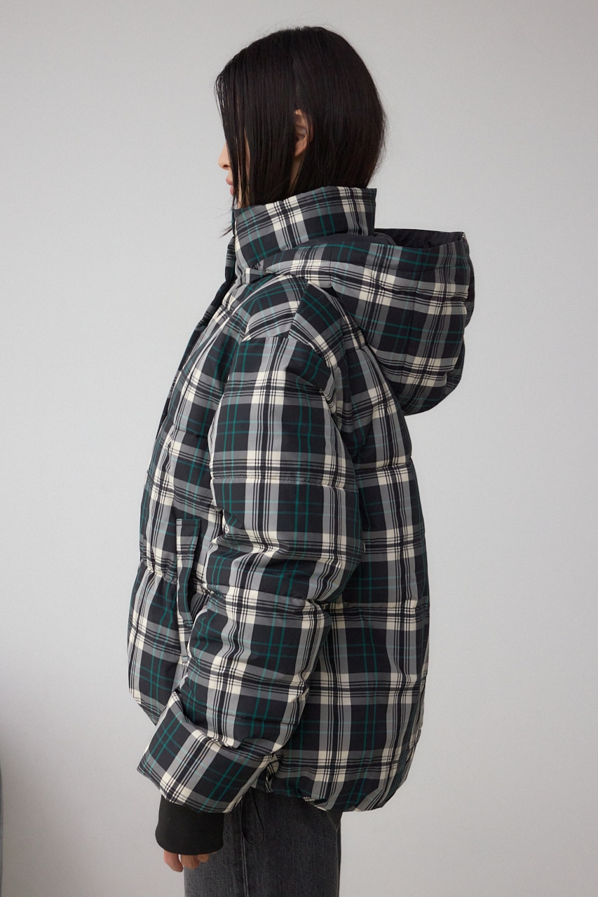 B-HEAT フード付き中綿チェックジャケット｜WOMEN｜250IAC30-1041