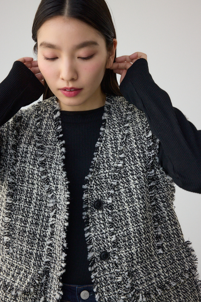 ツイードフリンジベスト｜WOMEN｜250ISC30-253C｜AZUL BY MOUSSY