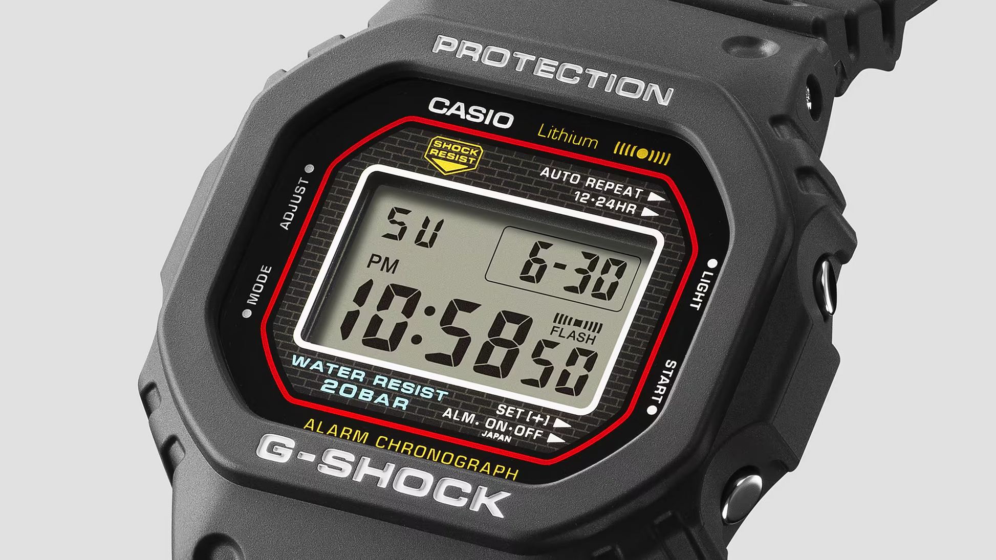 G-Shock DW5000R-1A 40th Anniversary 5000 Series Square Re-Creation