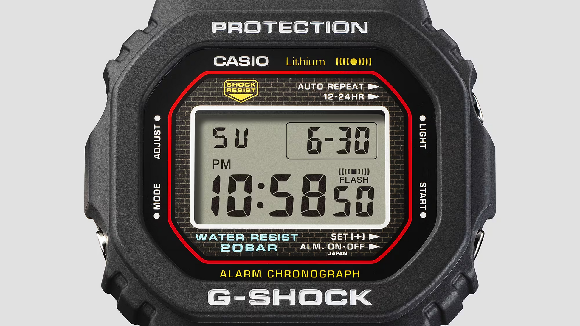 G-Shock DW5000R-1A 40th Anniversary 5000 Series Square Re-Creation