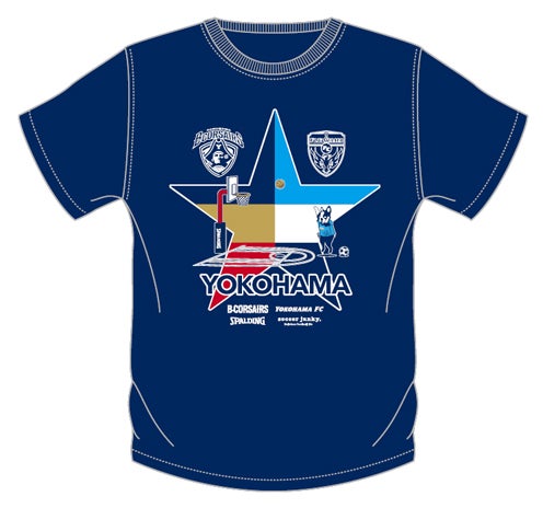 soccer junky×SPALDING JAPAN×横浜ビー・コルセアーズ×横浜FC コラボT