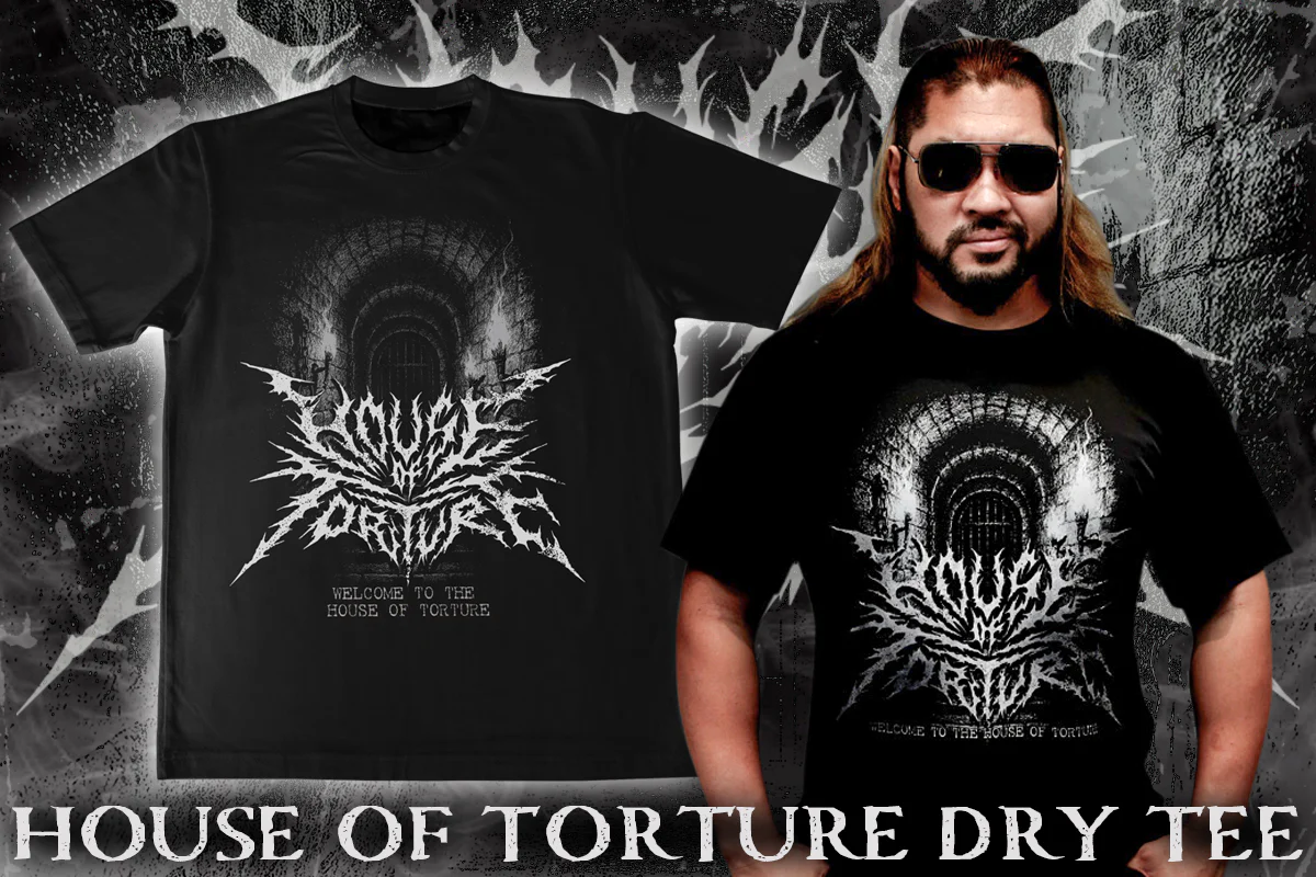 HOUSE OF TORTURE ドライTシャツ（2025・ブラック×シルバー×グレー