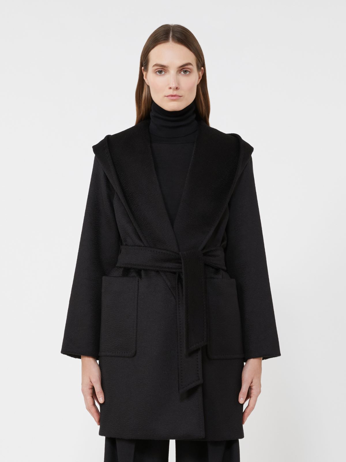 Camel robe coat, black | Max Mara