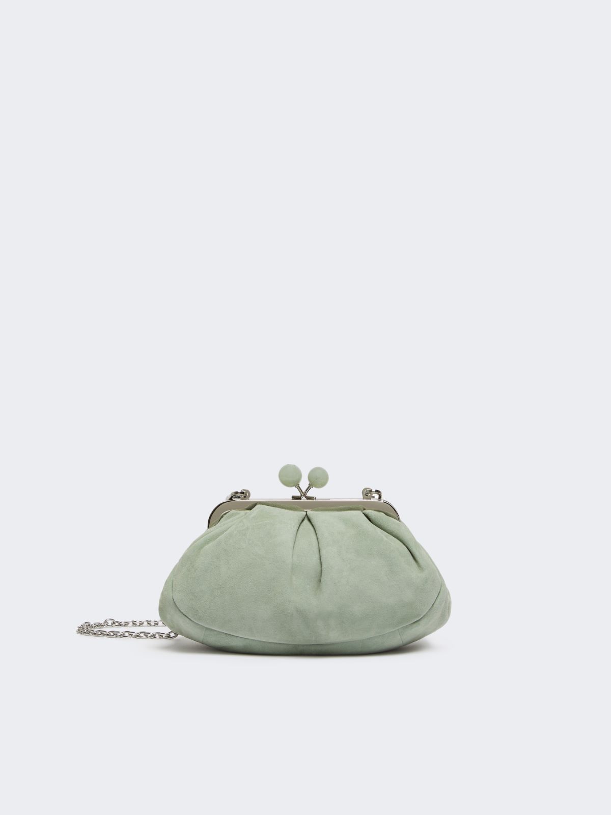 Small suede Pasticcino Bag, green | Weekend Max Mara