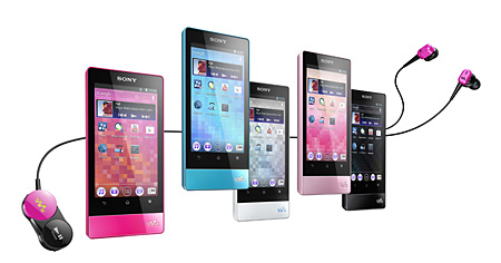 ソニー、独自技術で高音質再生、カラフルなAndroid搭載「ウォークマン