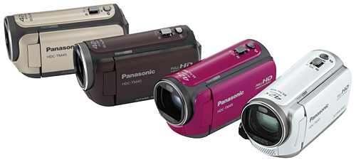 パナソニック、女性向きのビデオカメラ「HDC-TM45」と世界最軽量の