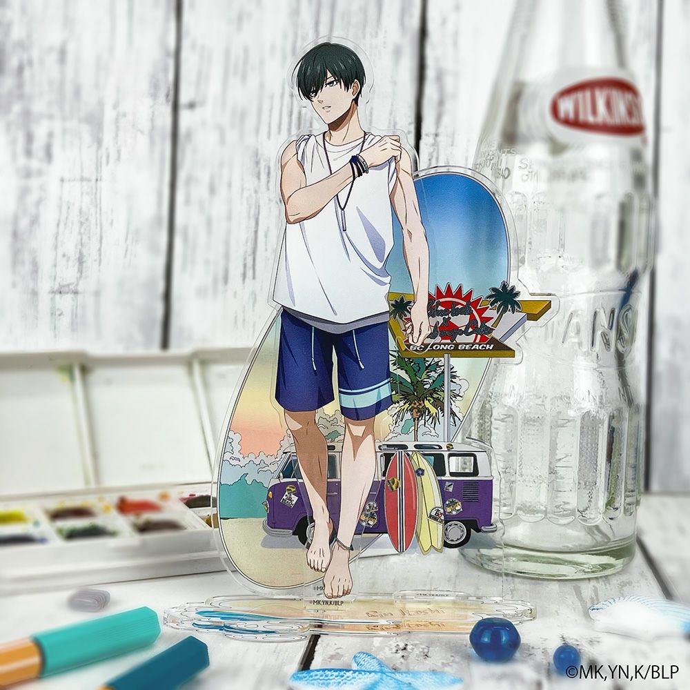 ブルーロック×文房具カフェ シーサイドフライヤーモチーフ 缶バッジ 糸