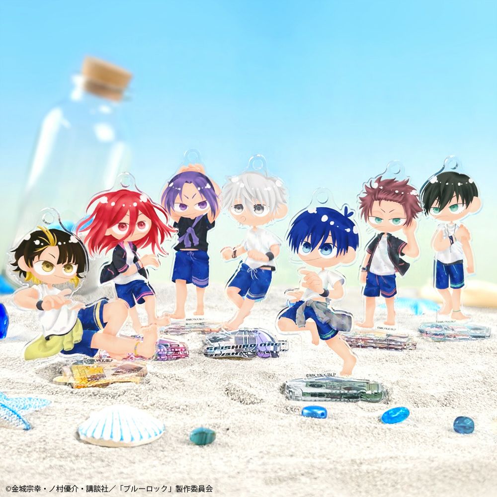 ブルーロック×文房具カフェ シーサイドフライヤーモチーフ 缶バッジ 糸