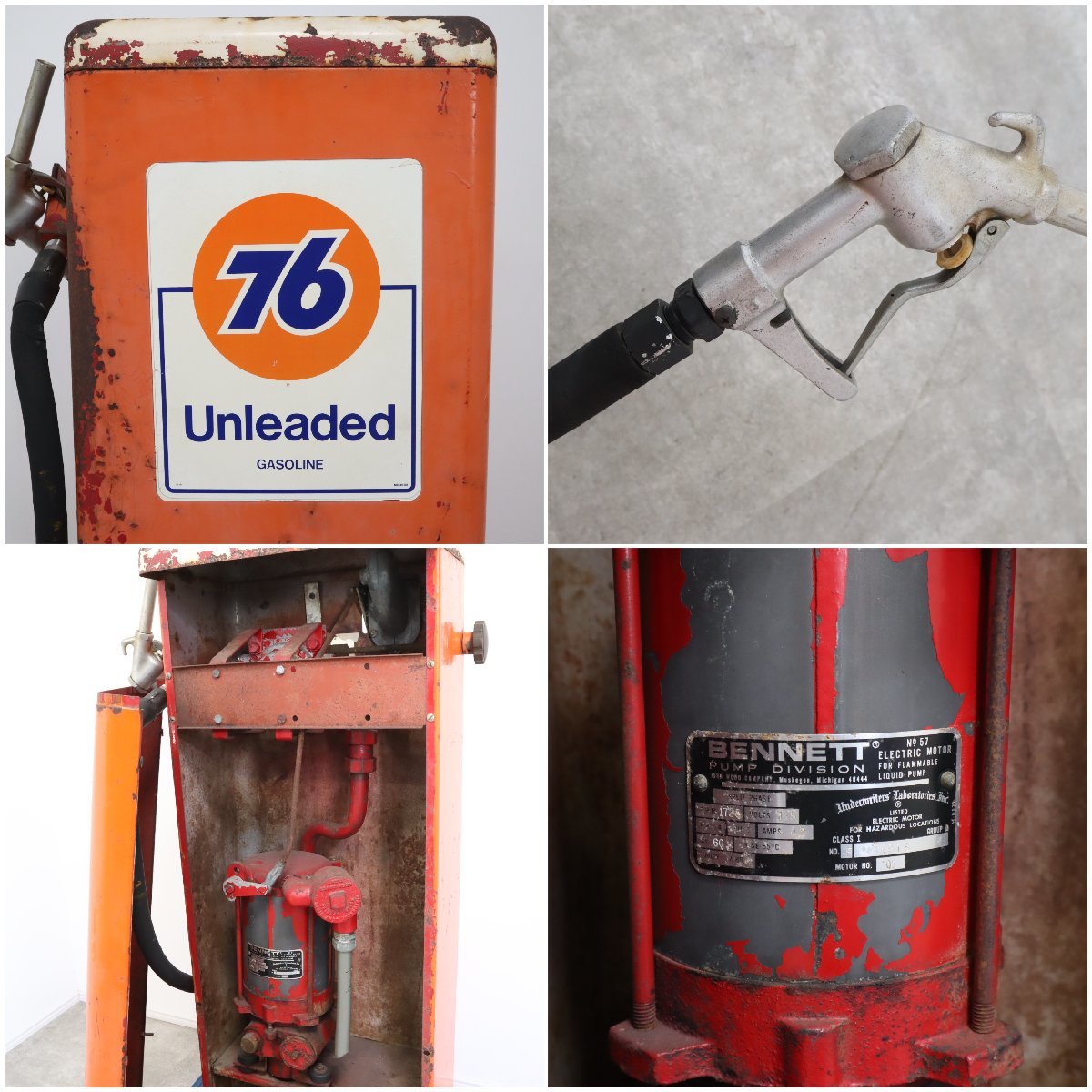 引取限定】ガスポンプ ヴィンテージ アメリカ 希少 モデル58 76