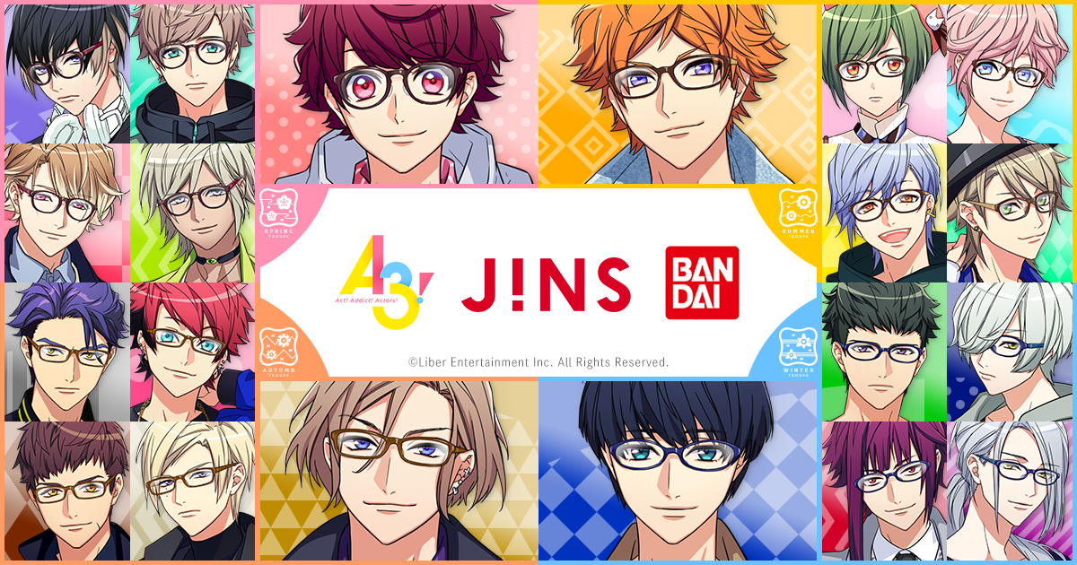 A3!×JINS×BANDAI コラボレーションメガネ 冬組【送料無料】 | A3