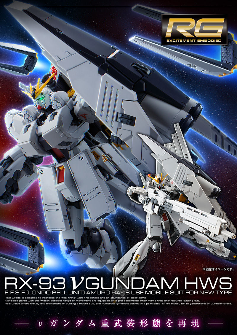 RG νガンダムHWS／RG νガンダム用 HWS拡張セット