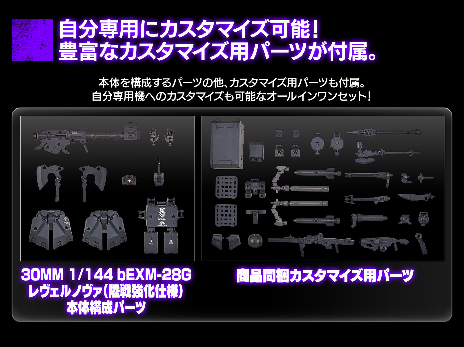 30MM 1/144 bEXM-28G レヴェルノヴァ (陸戦強化仕様)｜プレミアム