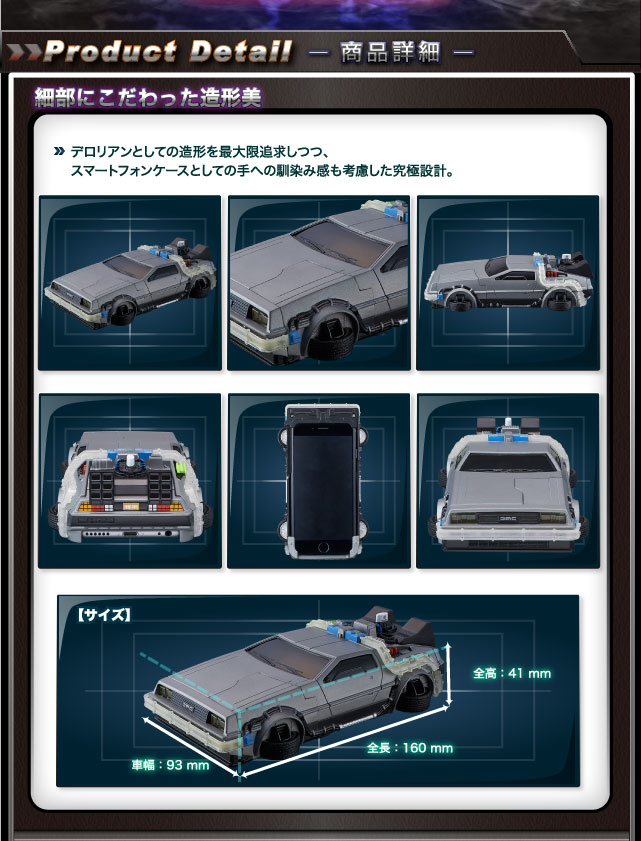 CRAZY CASE BACK TO THE FUTURE II DELOREAN TIME MACHINE（クレイジー