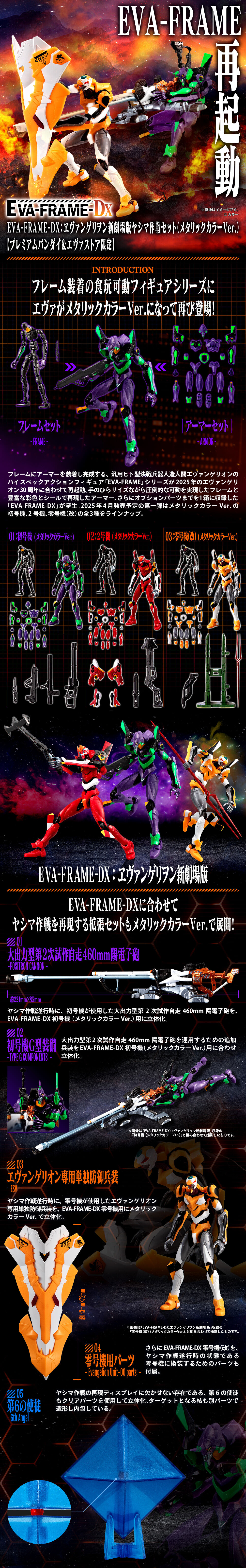 EVA-FRAME-DX：ヱヴァンゲリヲン新劇場版ヤシマ作戦セット(メタリック