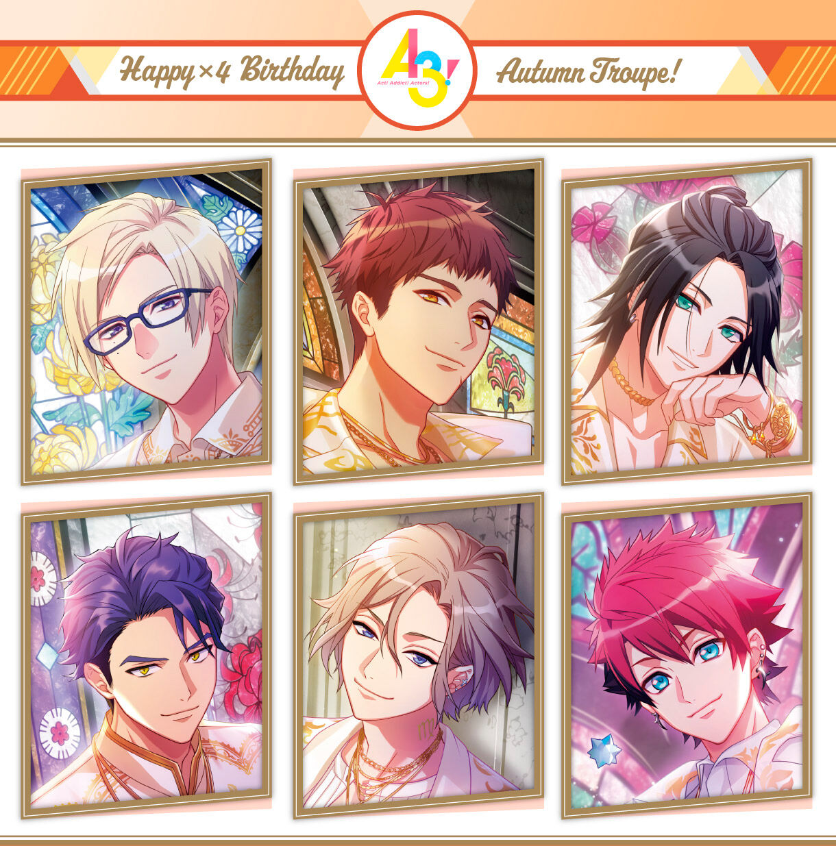 A3! ホログラム缶バッジ ～Happy×4 Birthday Autumn Troupe