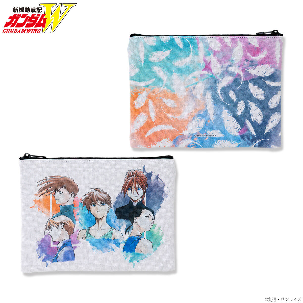 新機動戦記ガンダムW キャラクターイラスト ポーチ | 新機動戦記