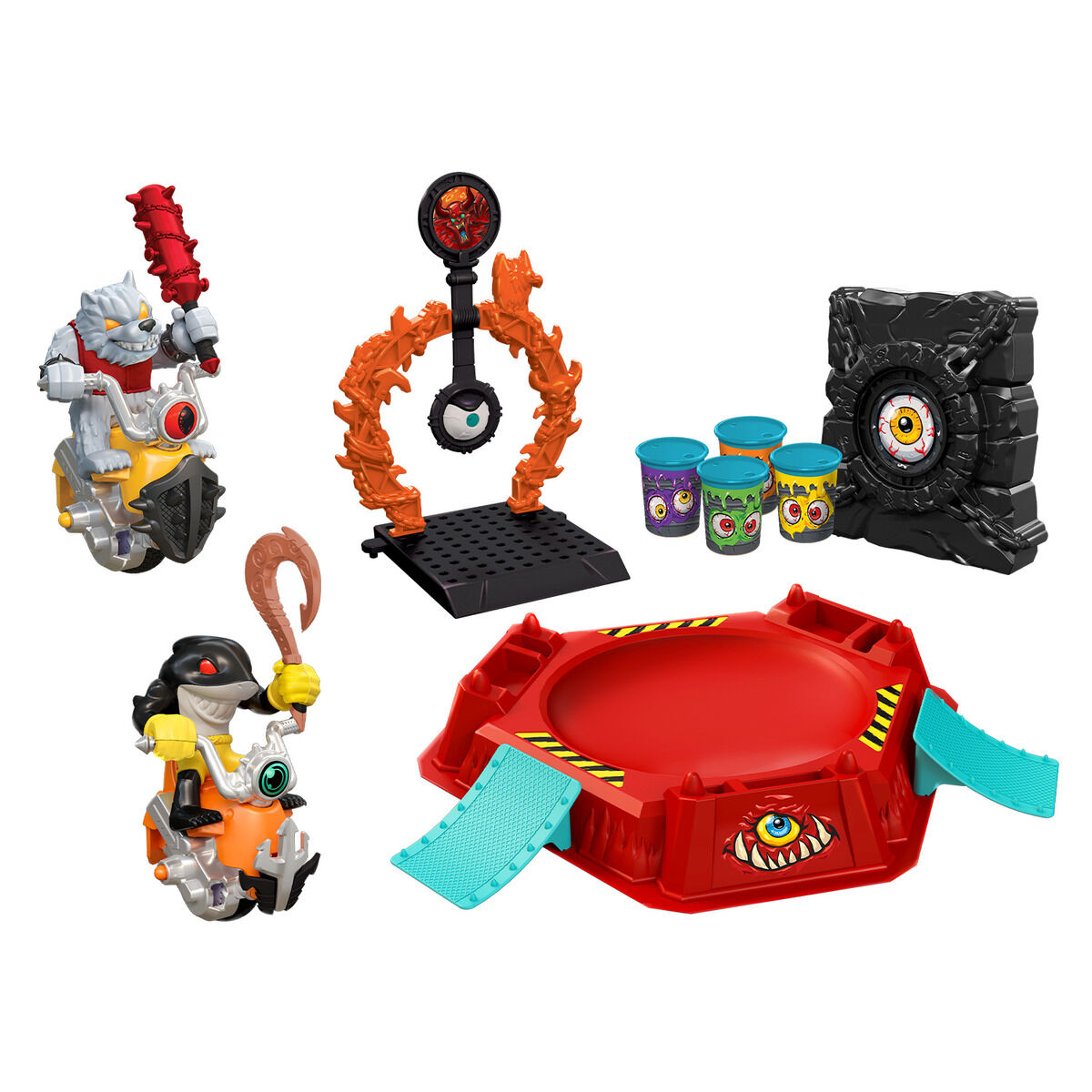 モンスモト DXバトルアリーナセット01 アルファ・ウルフ＆メガロドン