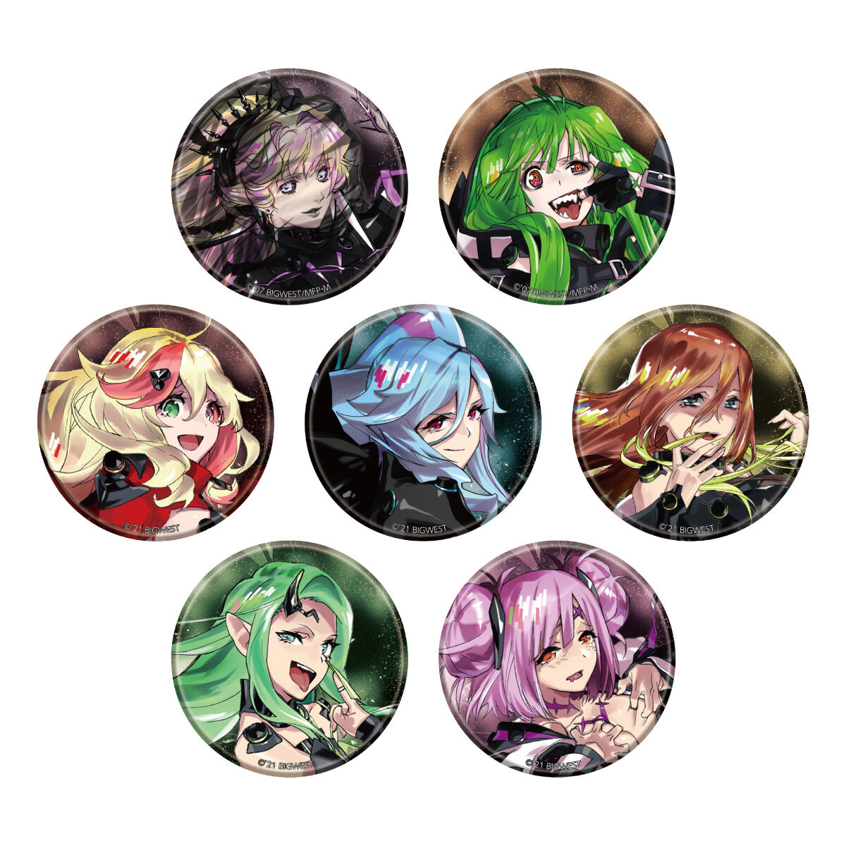 マクロス超時空フェスティバル 缶バッジコレクション 裏マクフェスver