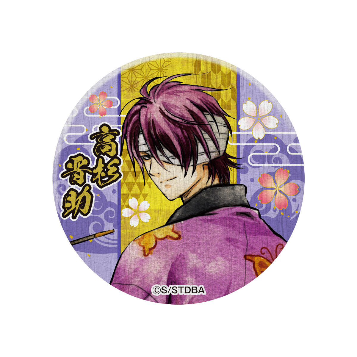 銀魂 キャラポップストア 和紙風缶バッジコレクション-花鳥風月