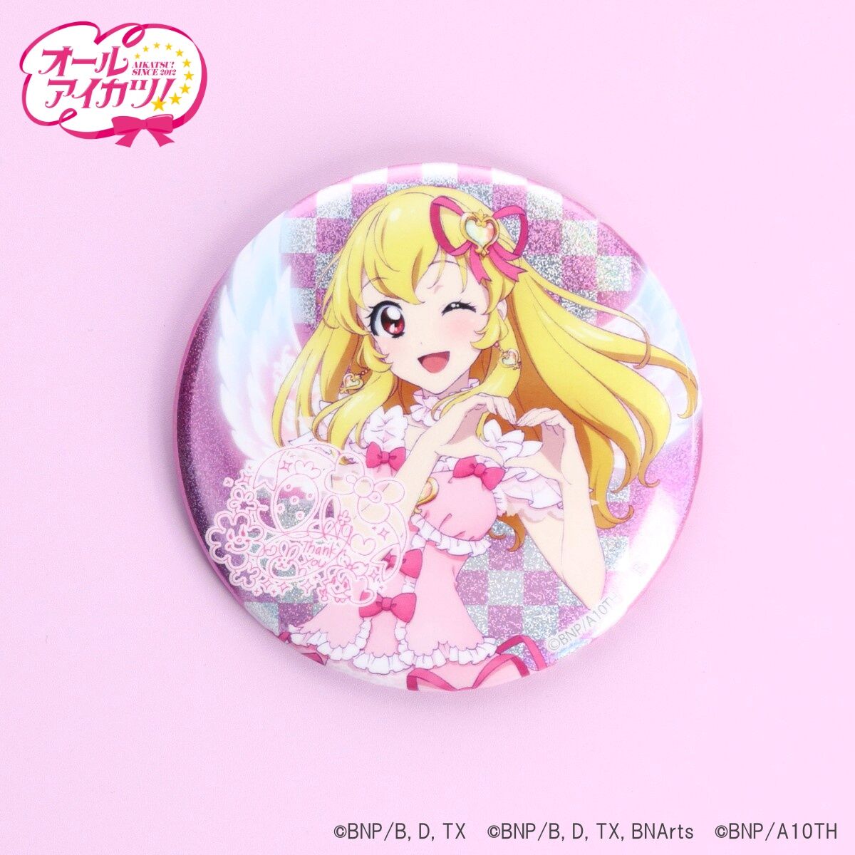 アイカツ！ 星宮いちご 缶バッジ 75mm 再販】星宮いちご スタッフ