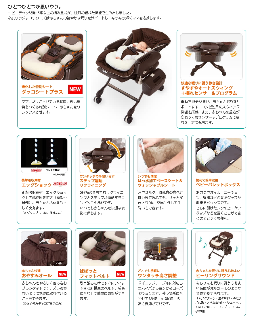 ネムリラ AUTO SWING おやすみダッコプラス エッグショック