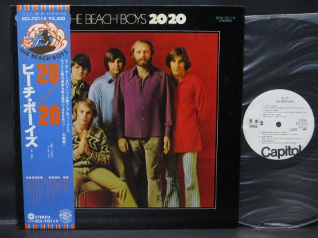 Backwood Records : Beach Boys 20/20 Japan PROMO LP OBI WHITE LABEL