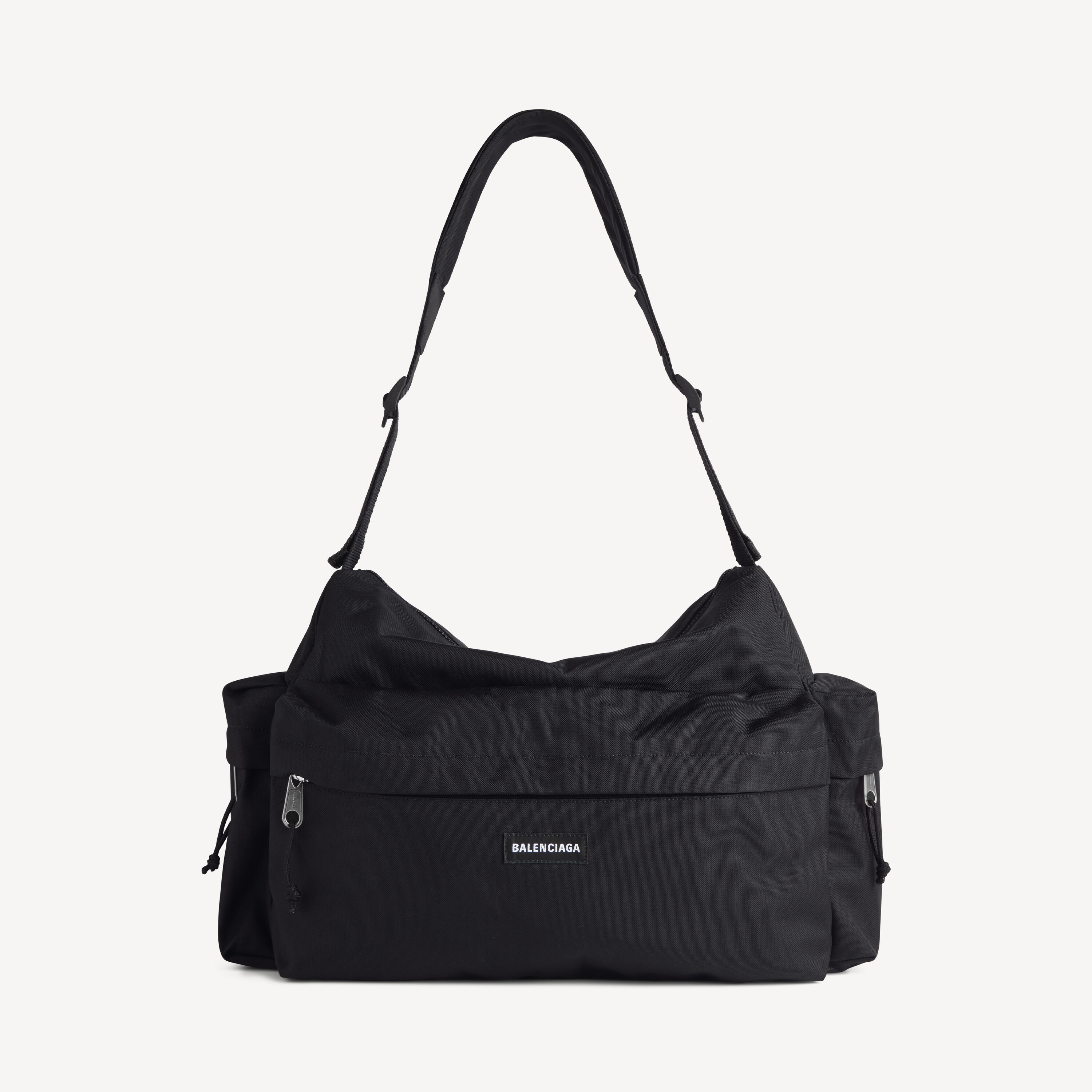 Men's Explorer Multipocket Weekender Medium in Black | Balenciaga US