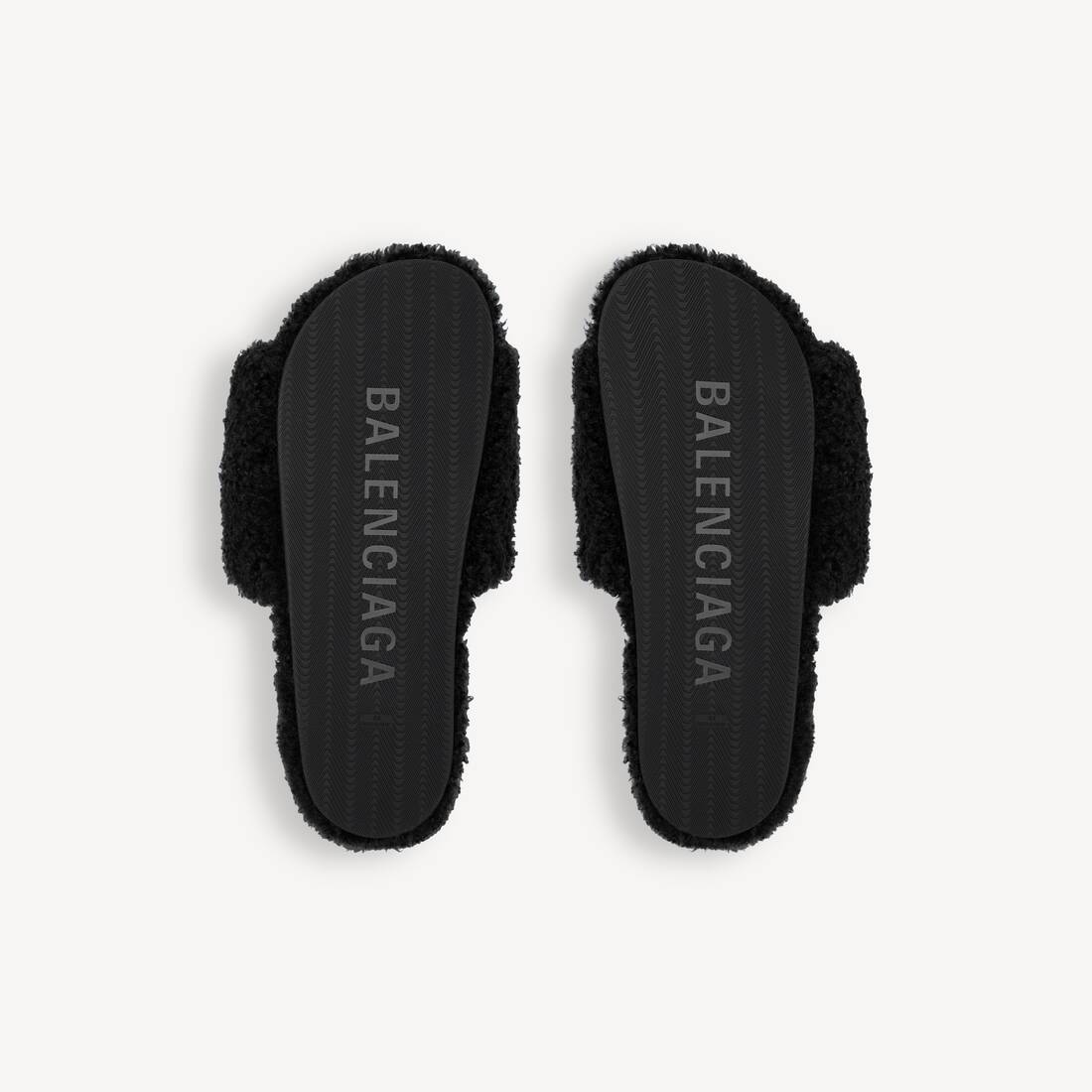 ブラック の ウィメンズ Furry オープンミュール | Balenciaga JP