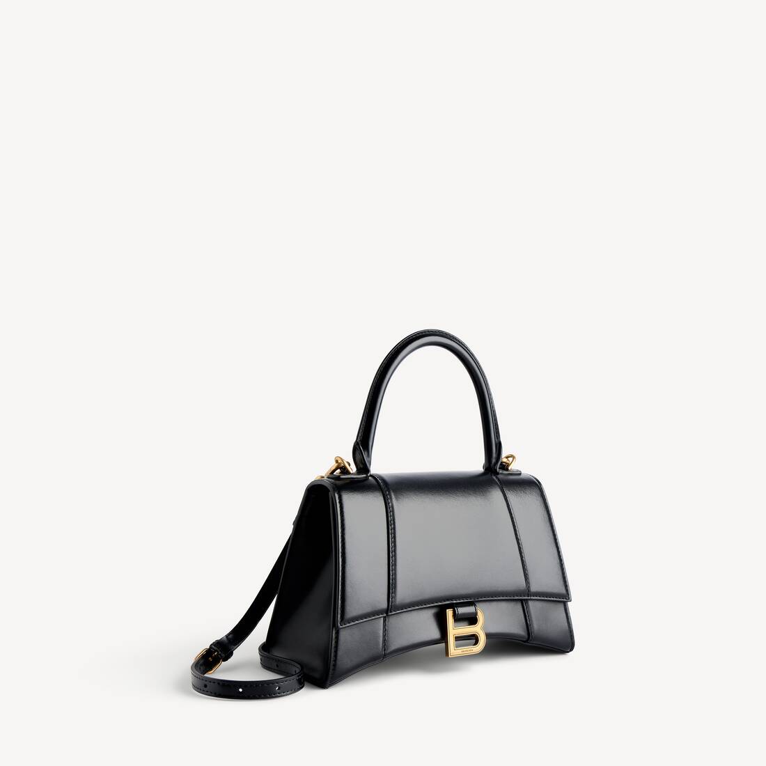 Women's Hourglass Handbag Small in Black | Balenciaga US
