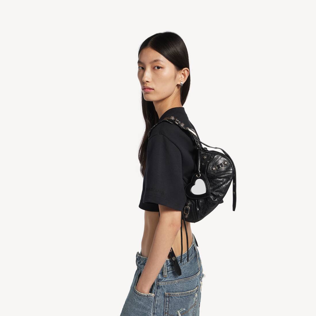 Women's Le Cagole Shoulder Bag Xs in Black | Balenciaga US