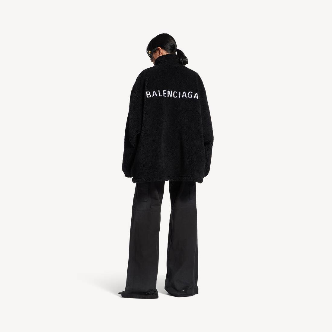 ブラック の ウィメンズ Balenciaga Back ジップアップ ジャケット