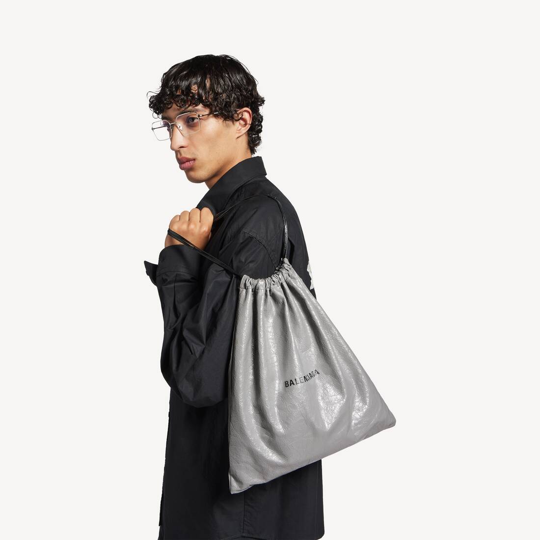 Balenciaga グレー の メンズ Shopper ダストバッグ ポーチ
