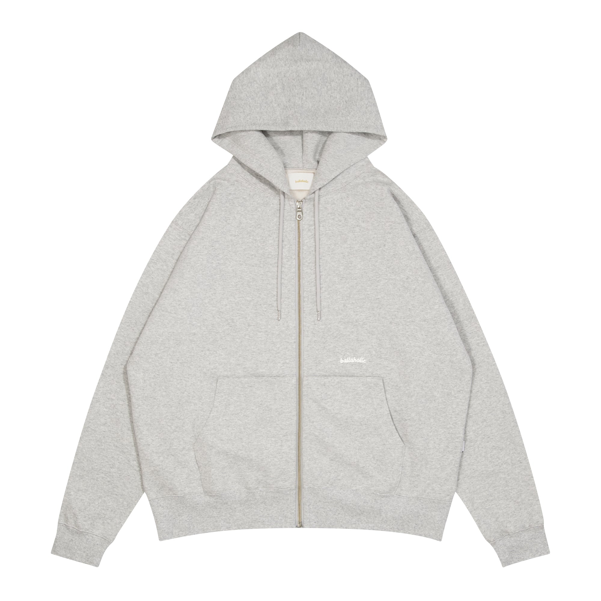 Small Logo Sweat Full Zip Hoodie (heather gray) – ballaholic