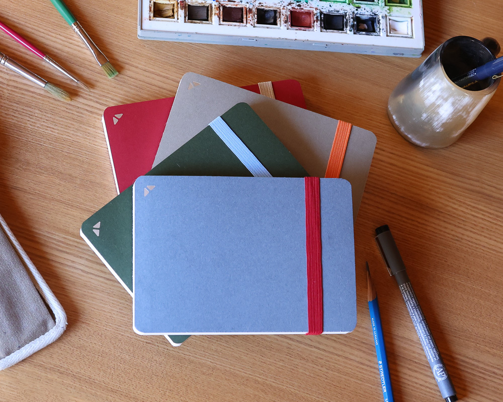 yokobonスケッチノート / A6 / オリーブ | 渡邉製本オンラインストア