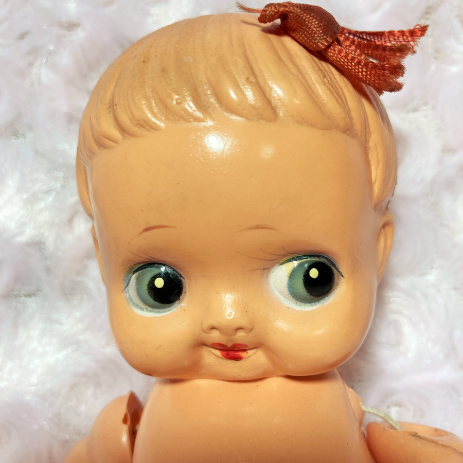 デコちゃん人形 セルロイド 人形 昭和レトロ レア キューピー 当時物