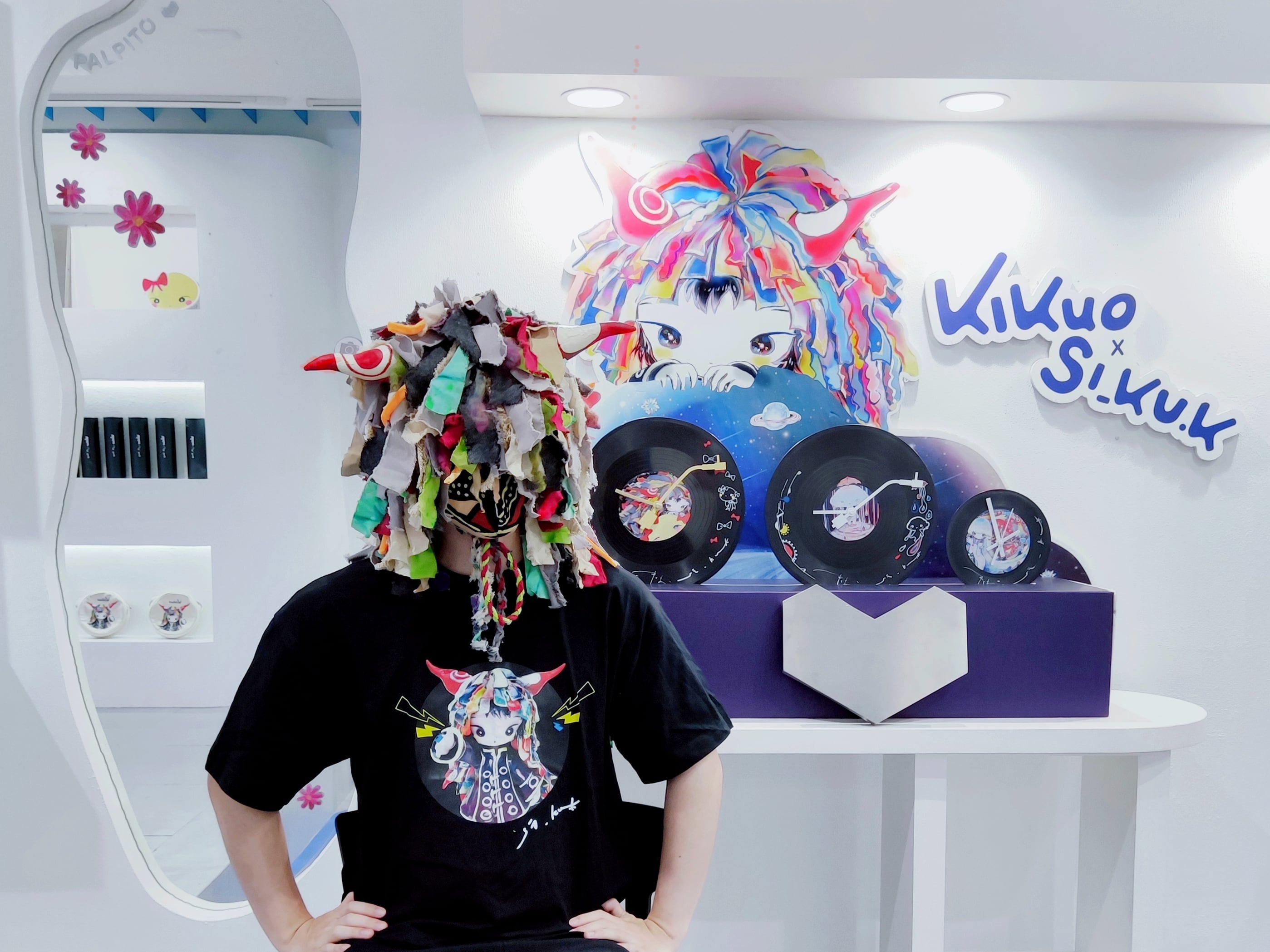 KIKUO × SI_KU.K レコードクロック（NFC付き）⌀30cm | palpito