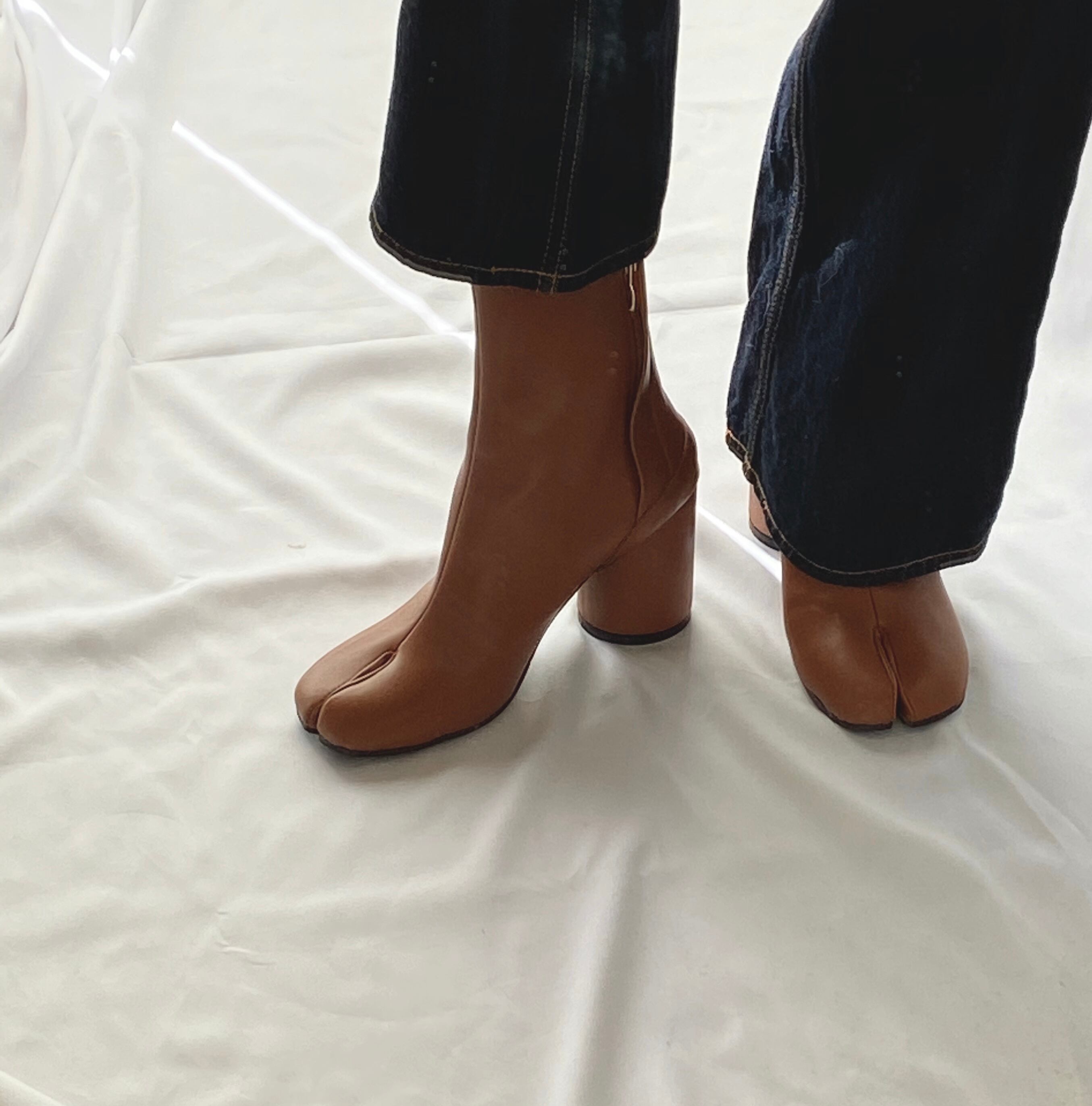 4color : Leather tabi boots 92039 本革 リアルレザー 足袋ブーツ | R.M.N