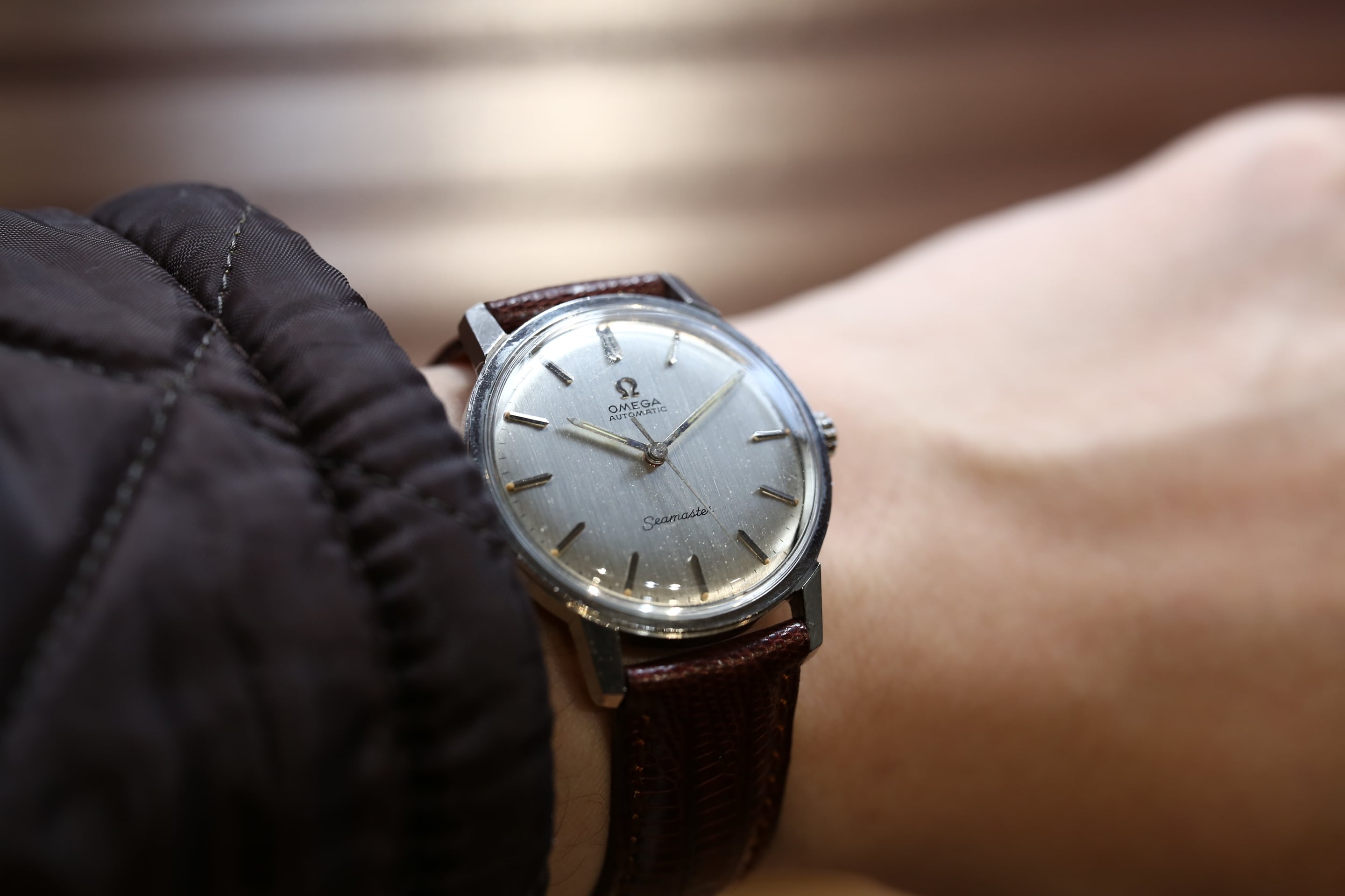 OMEGA】 1965 シーマスターオートマチック ホワイトヘアラインダイヤル