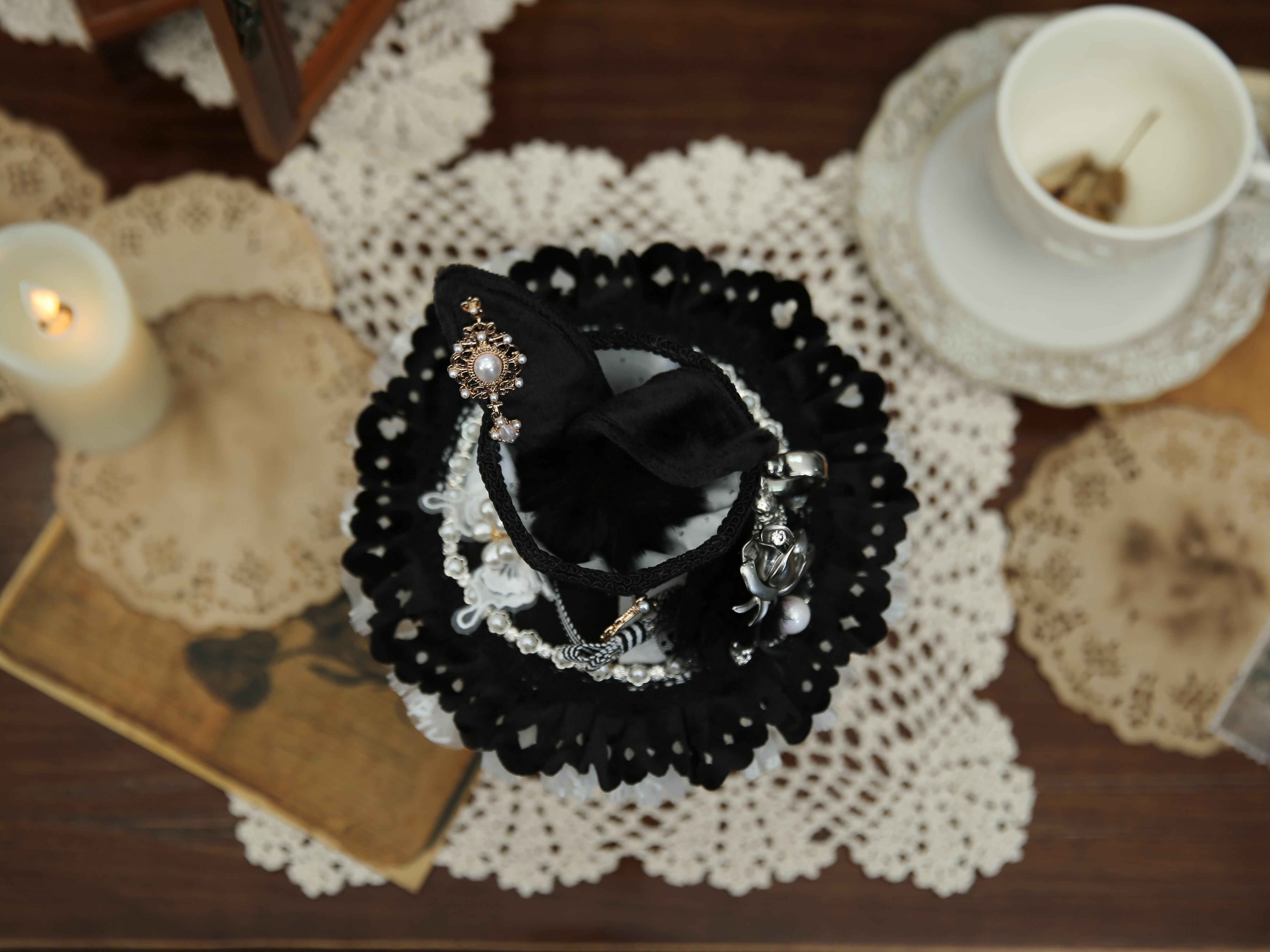 Drink me 兎耳ティーカップ帽子 カクテルハット | HoshibakoWorks