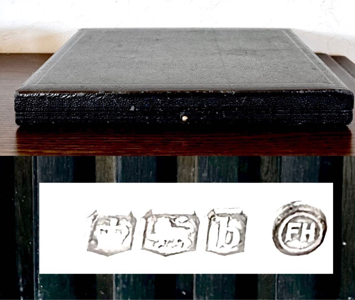 英国アンティーク 白蝶貝 純銀シルバー バターナイフ カトラリー6本