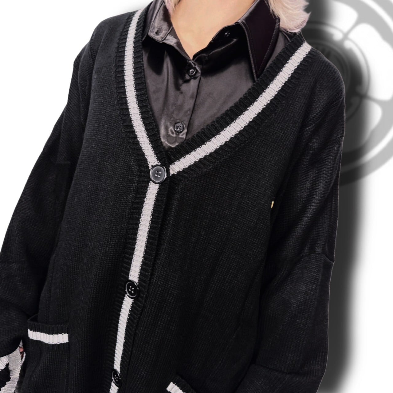 UNISEX着物風袖カーディガン【BLACK】 | NIER CLOTHING