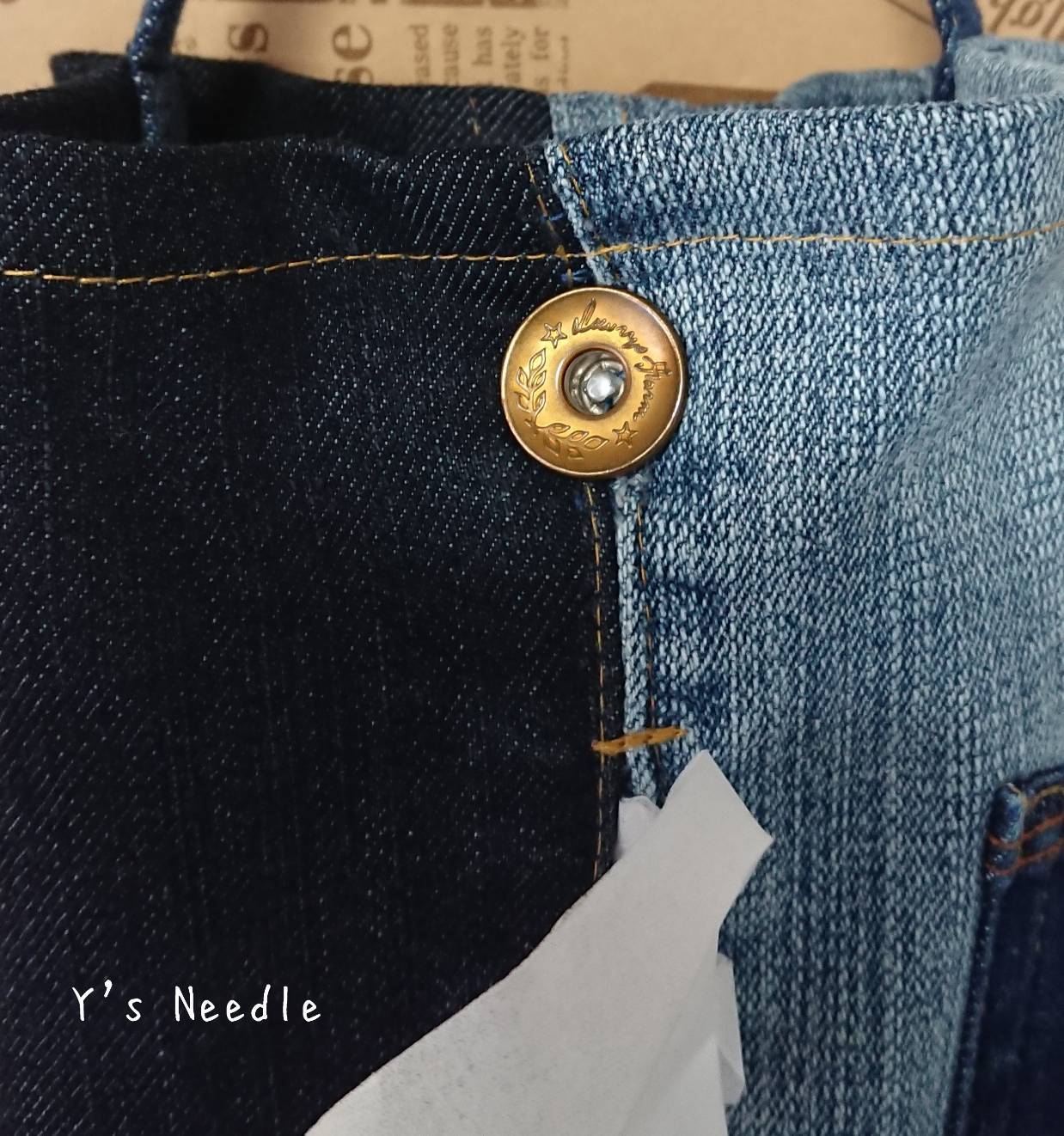 ティッシュケース デニムリメイク① | Y's Needle
