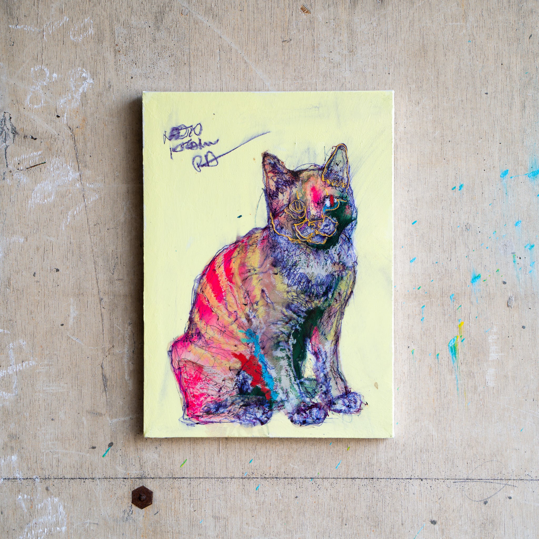 原画 F4 「29618 本当の自分が分からない猫」 | NAOTO KITAMURA ONLINE