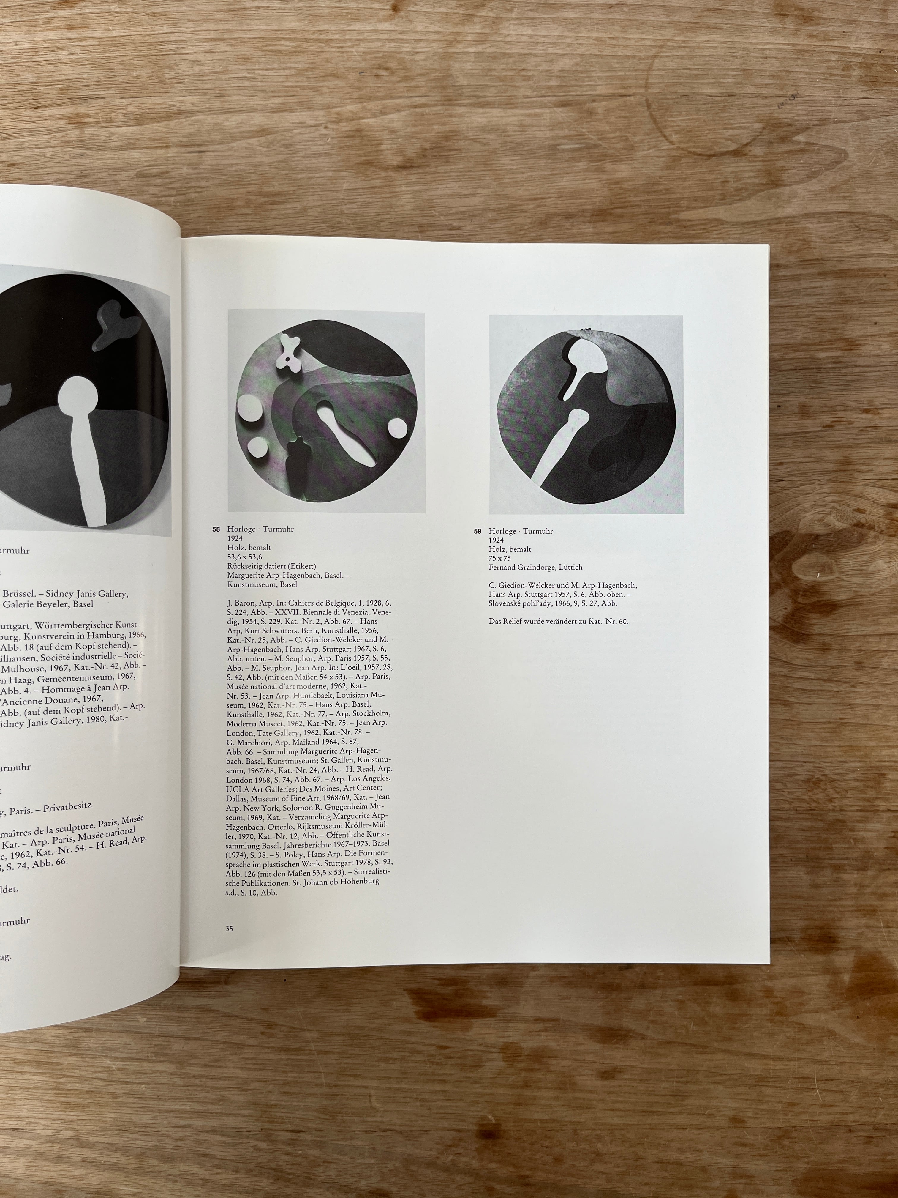 Hans Arp, Die Reliefs Oeuvre-Katalog (German, English, French